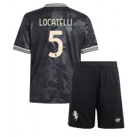 Stroje piłkarskie Juventus Manuel Locatelli #5 Koszulka Trzeciej dla dzieci 2025-26 Krótki Rękaw (+ szorty)